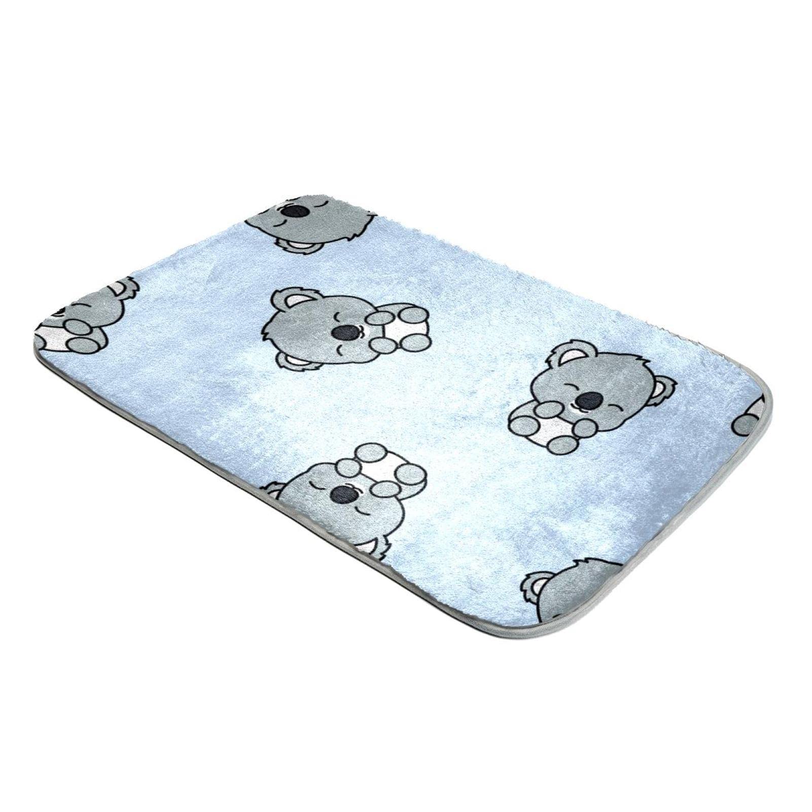 Tapis à poils longs koala ultra doux en fausse fourrure pour chambre d'enfant