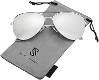 Vista 18 de SOJOS Classic Aviator Polarized Sunglasses for Men Women Vintage Retro Style Negro