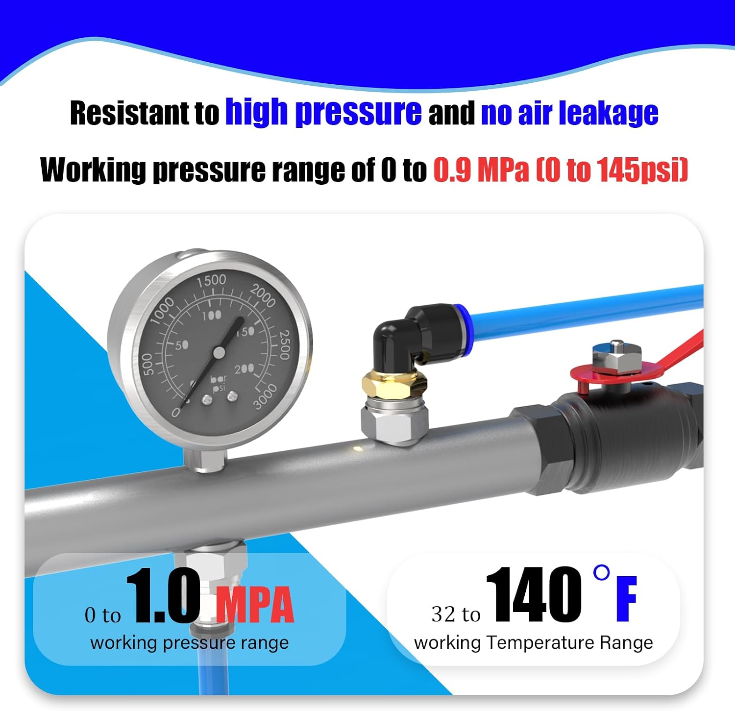 20-PACK 4MM Tube OD x 1/8 Inch Thread Male Elbow Push to Connect Fittings,PC4-01 Pneumatic Quick Connect Air Line Hose Fittings