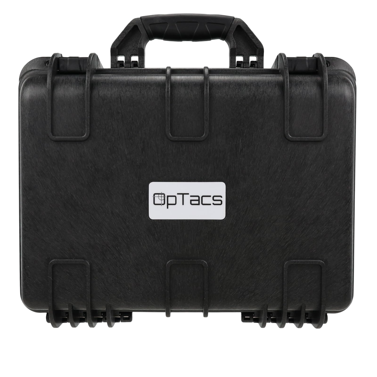 OpTacs Hartschalenkoffer wasserdicht für Pistolen und Zubehör 41x34,2x20,4cm – Stoßfest, Staubdicht, mit anpassbarem Rasterschaumstoff, abschließbar, ideal für Kurzwaffen