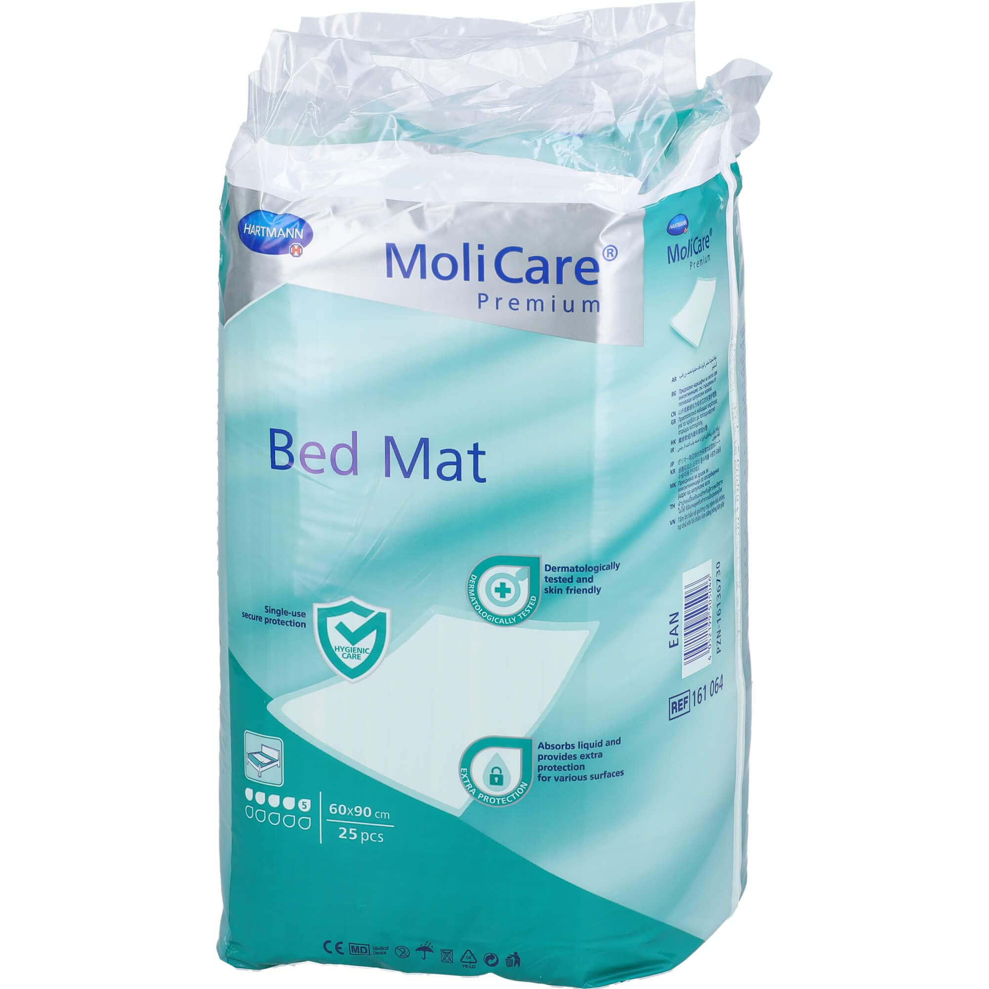 Molicare Premium PZN16136730 Wodoodporny Podkład na Łóżko, Biały, 60 x 90 cm