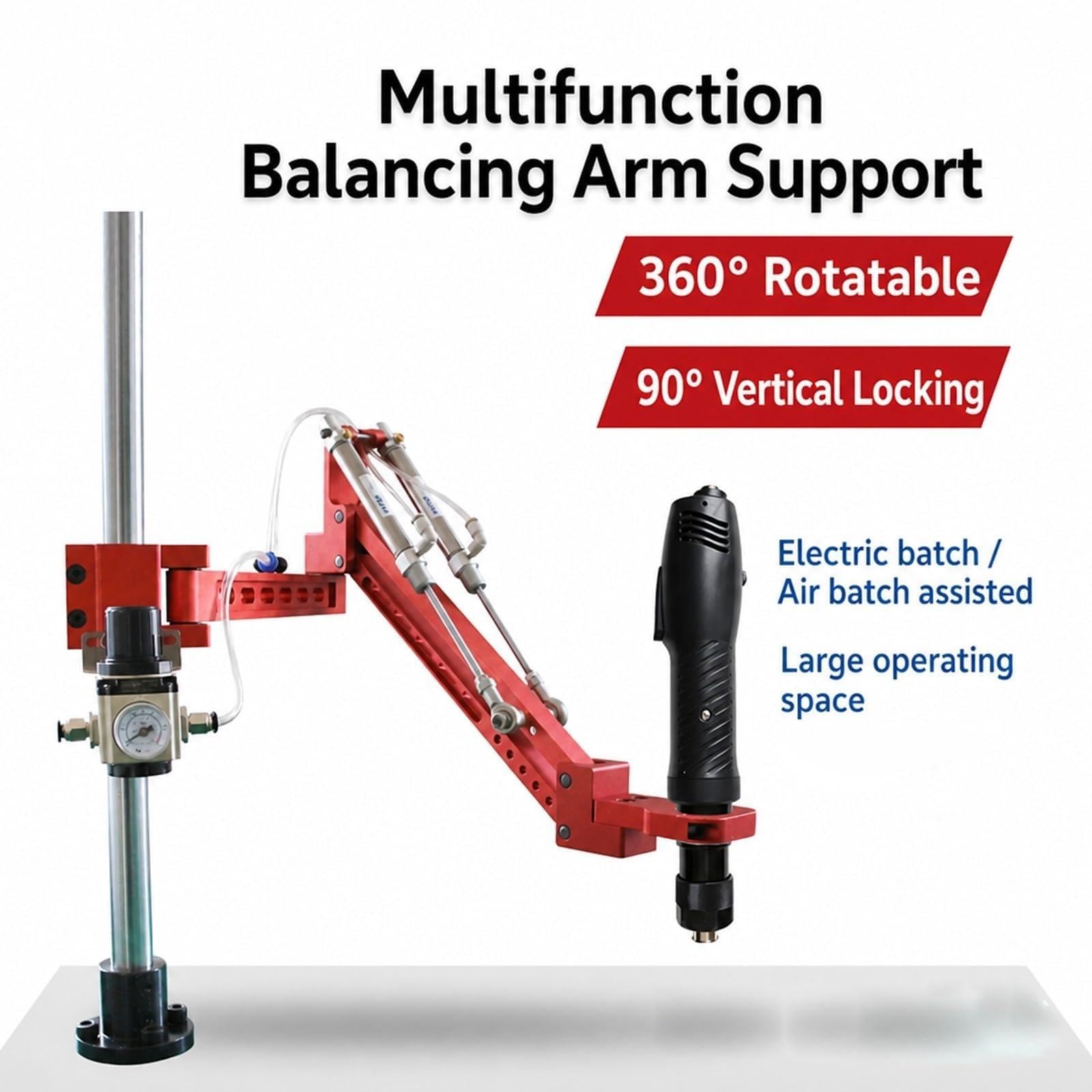 Soporte for Destornillador eléctrico neumático, Brazo Equilibrio Ajustable