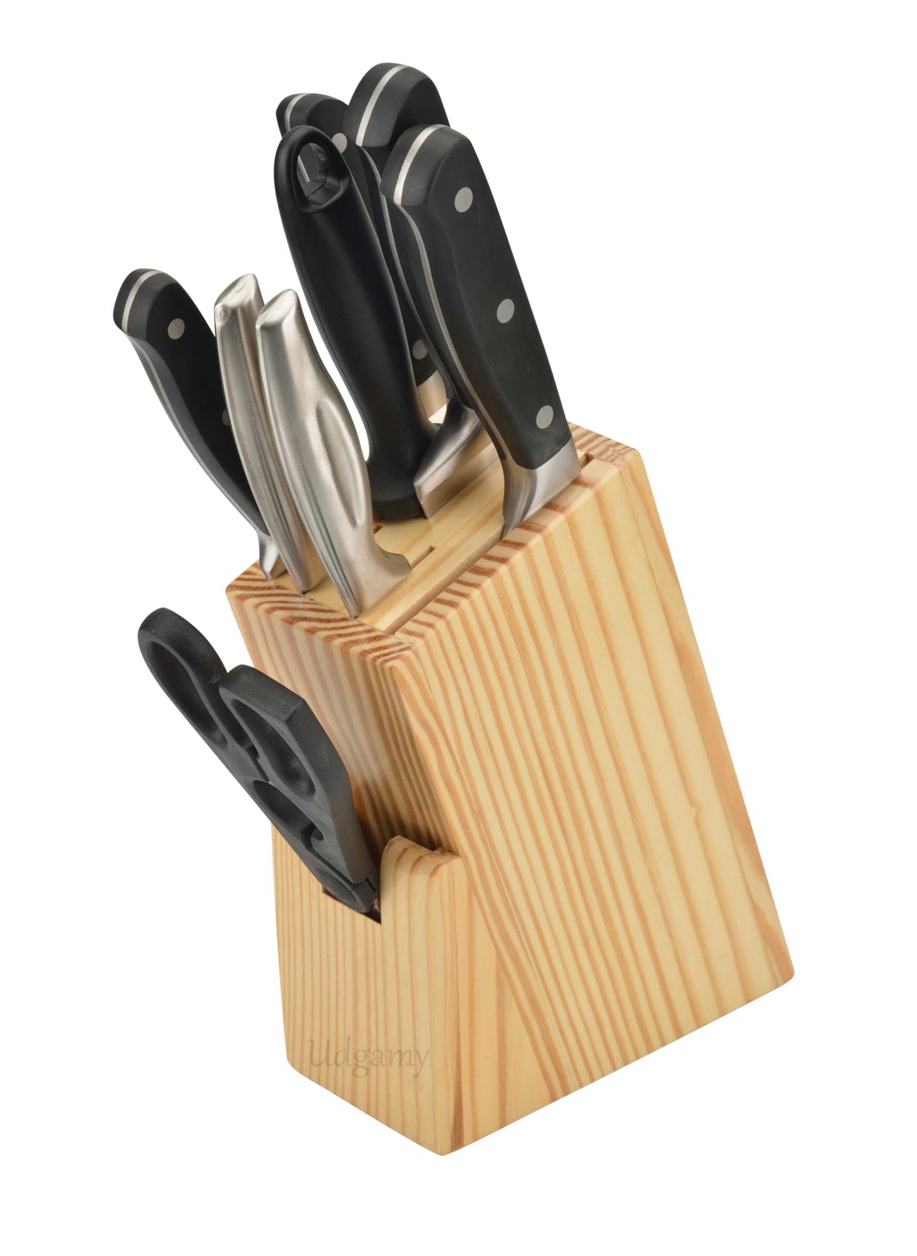 Udgamy Wooden Knife Stand - Organize Your Knives -7