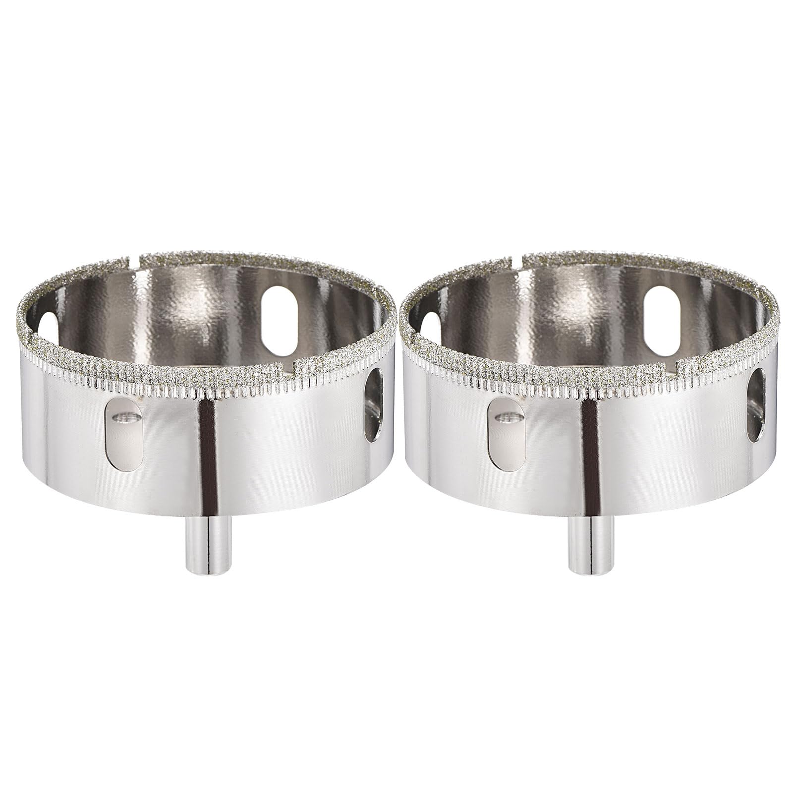 PATIKIL 2pcs 3" (75mm) Diamond Hole Saw, Glass Diamond Hole Cutters Hollow Core Drill Bits for Fiberglass, Tile, Porcelain, Ceramic