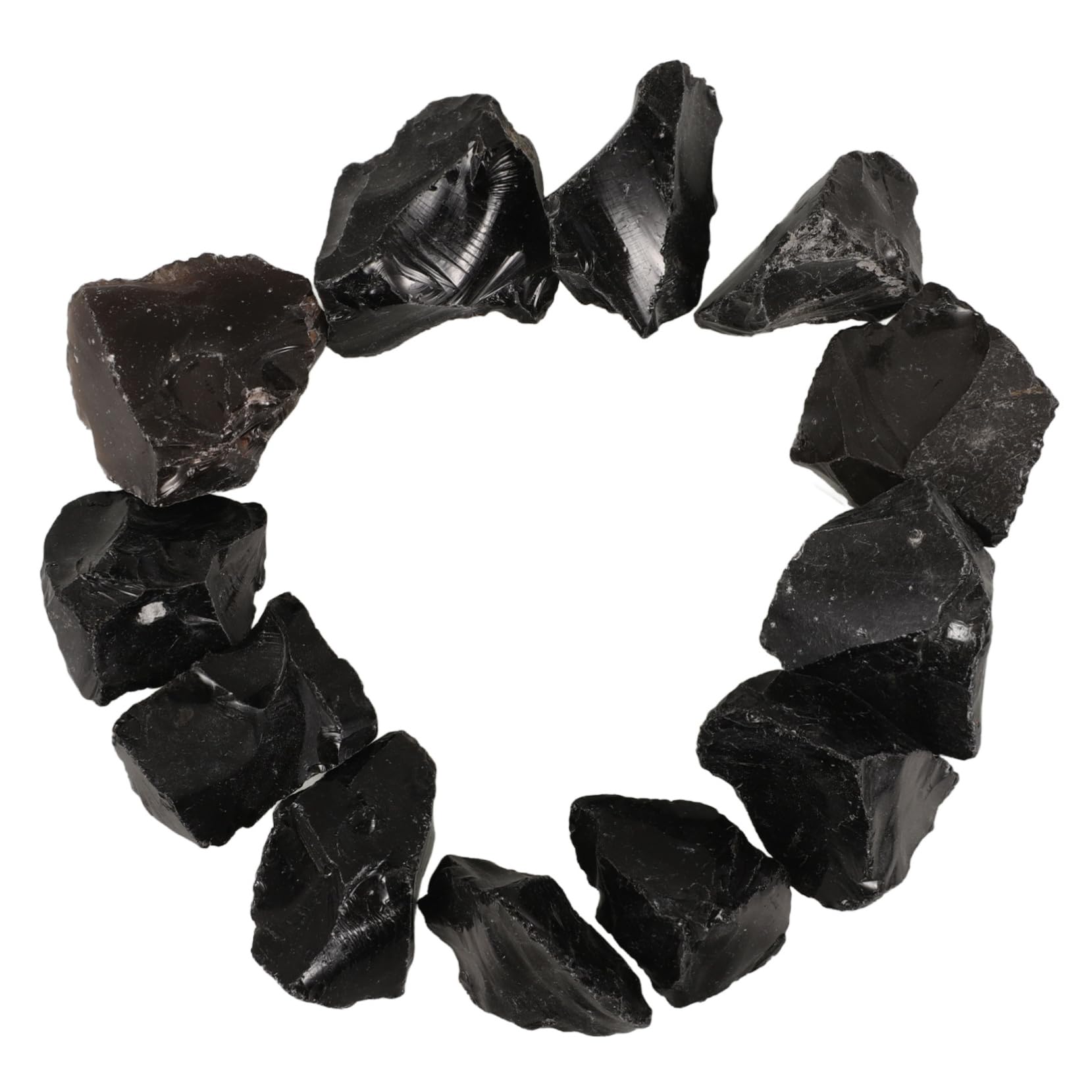 Alipis 4 Stück 1 Obsidian Rohstein Obsidian Kies Set Roher Natürlicher Roh Kristall Steinsammlungen Kristall Rohstein Kugelkristalle In Großen Mengen
