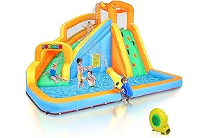 Inflatable Water Slide Park with Air Blower for Kids