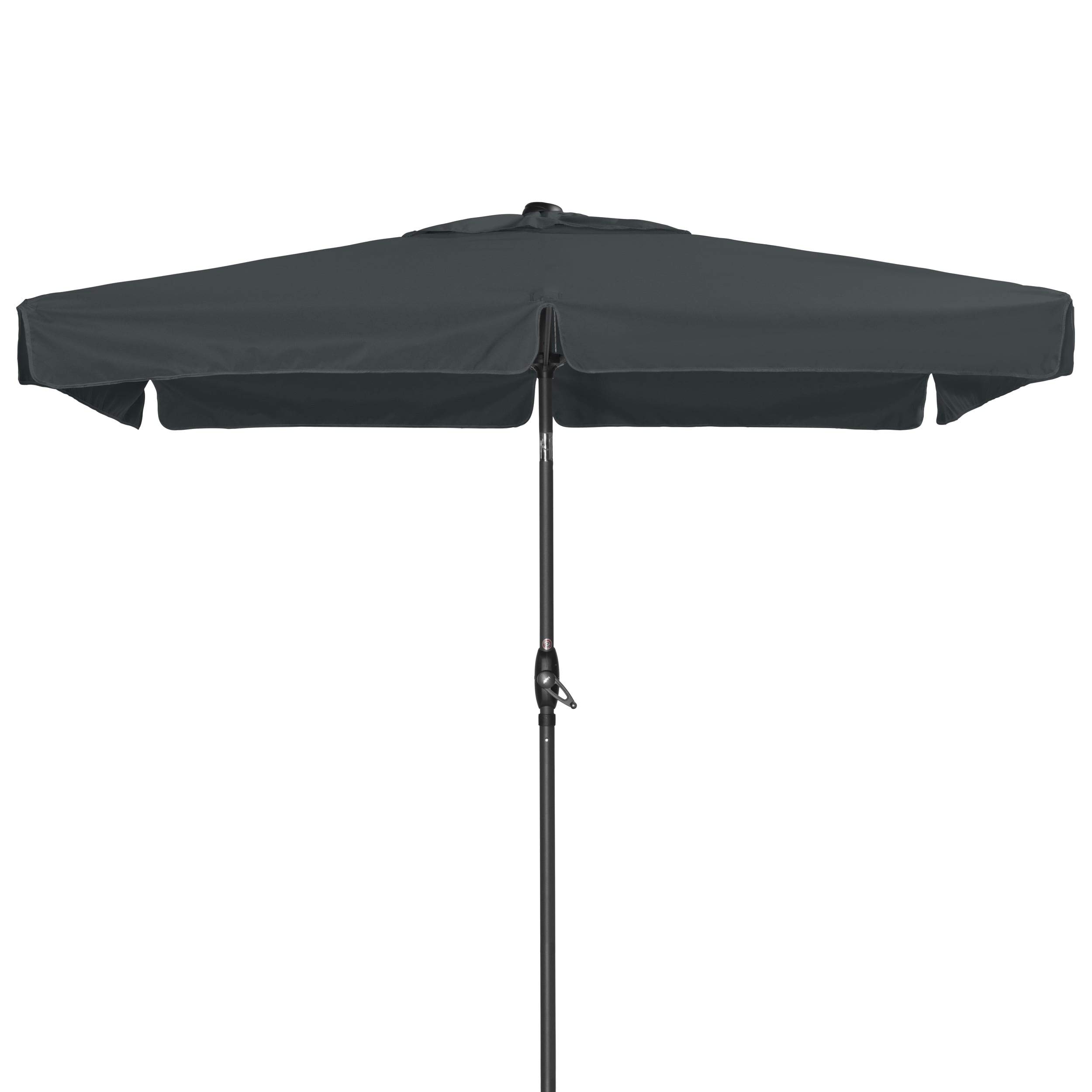 derby Basic Lift NEO 210x140 – Kurbel Sonnenschirm ideal für den Balkon – Höhenverstellbar – ca. 210x140 cm – Anthrazit