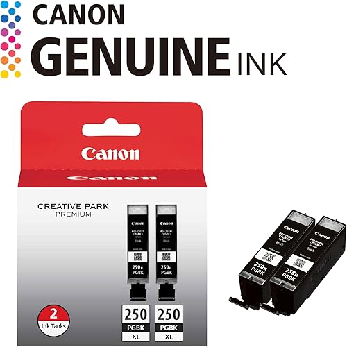 Miniatura 9 de Canon PGI-250XL - Cartuchos de tinta gris CLI-251XL de color negro Twin Pack y Canon compatibles con impresoras de la serie MG e IP