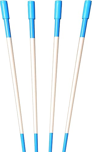 Miniatura 3 de Estacas de nieve, marcador de entrada, estacas de arado, 516 pulgadas de grosor x 4.5 y 6 pies de largo, estacas de fibra de vidrio de 20 unidades,