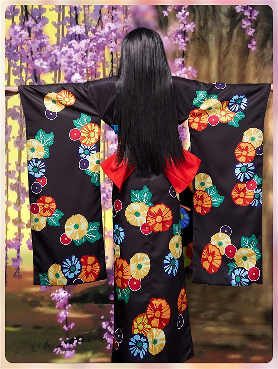 Amazon.co.jp: 和顺の动漫地獄少女 閻魔あい 着物風 コスプレ衣装＋