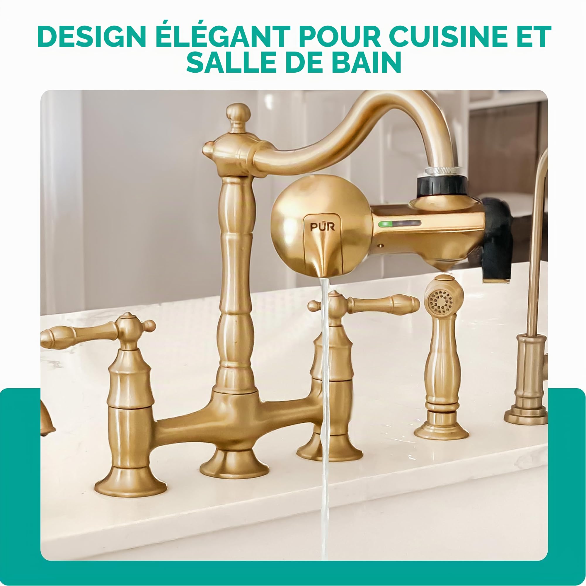 PUR Plus PFM410F Système de filtration d'eau avec filtre à noyau minéral