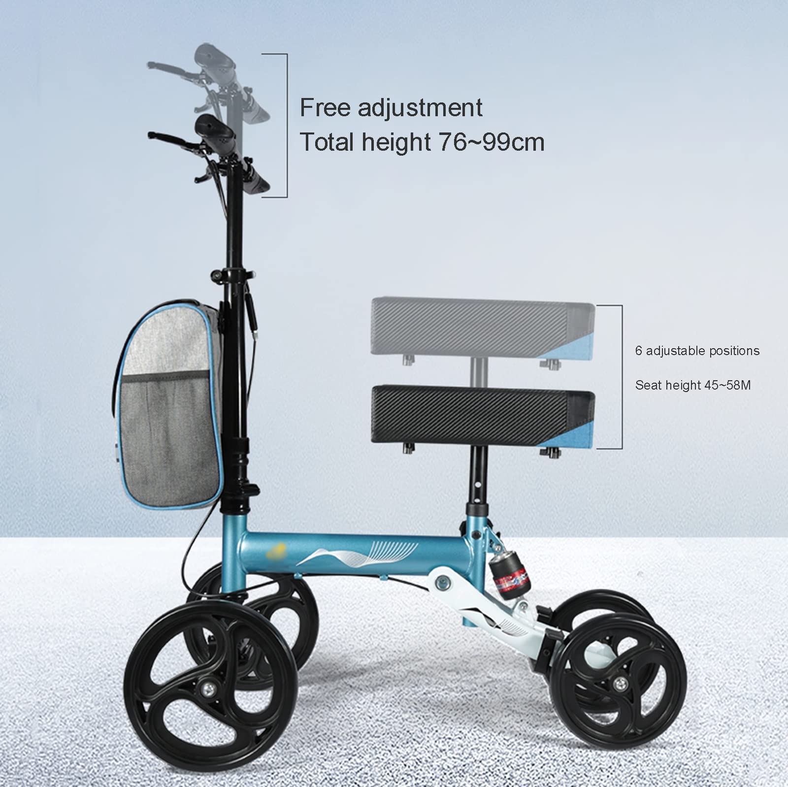 Ausili per la deambulazione per piedi rotti Ausili per la deambulazione Stampella con una gamba sola Walker Infortunio alla gamba della caviglia Walker Ausili per la mobilità per disabili Interni