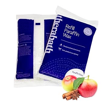 Therabath Paraffin Wax Refill - Thermotherapy - Use to Relieve Arthritis Discomfort, Stiff Muscles, Dry Skin - For Hands, Feet, Body - Deeply Hydrates - Made in USA, 4 lb. Warm Apple Spice