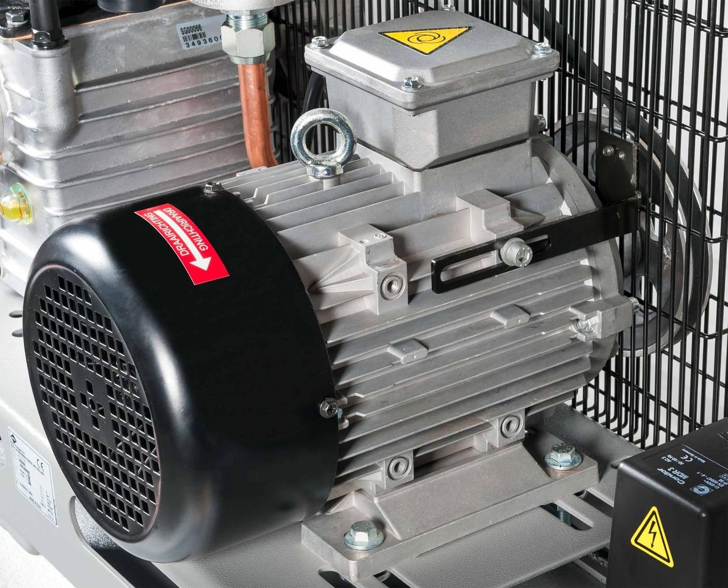 Airpress® Compressore ad aria compressa 5,5 CV 4 kW 11 bar 270 litri caldaia 400 Volt grande compressore a pistone lubrificato ad olio HK 700-300
