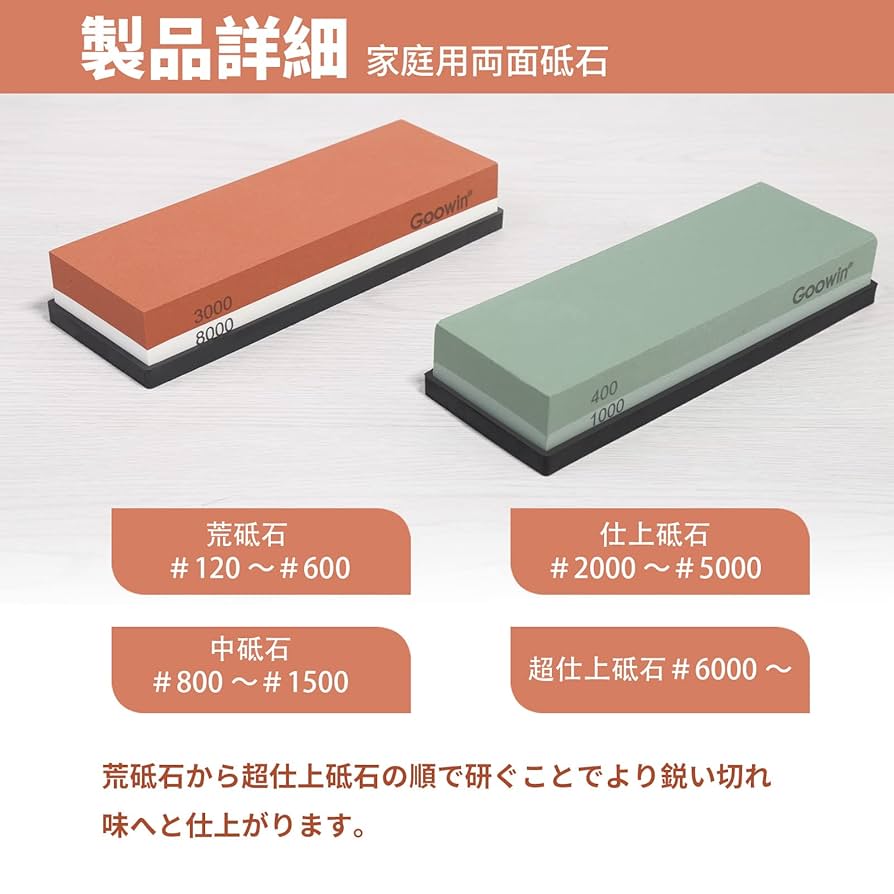 研ぎ石　砥石　研石 Amazon.co.jp: HWXINIE 砥石 セット 包丁研ぎ石 1000 6000 両面