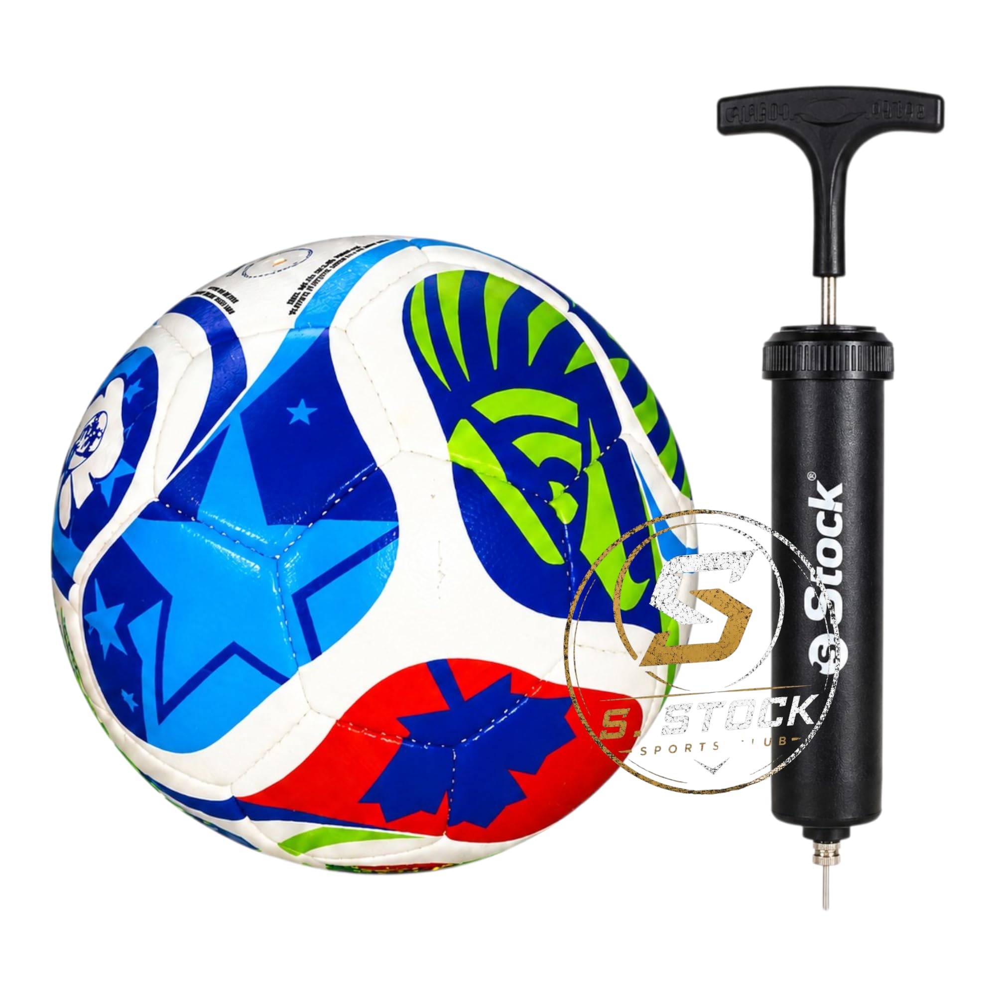 S.Stock Professional Soccer Ball–32 Panel Hand-Stitched Football,Official Weight Training & Match Ball with Pump&Needle|Suitable for Grass |for Men/Women|Size-5(Wrld Cup 2026 Latest Model)-image-41
