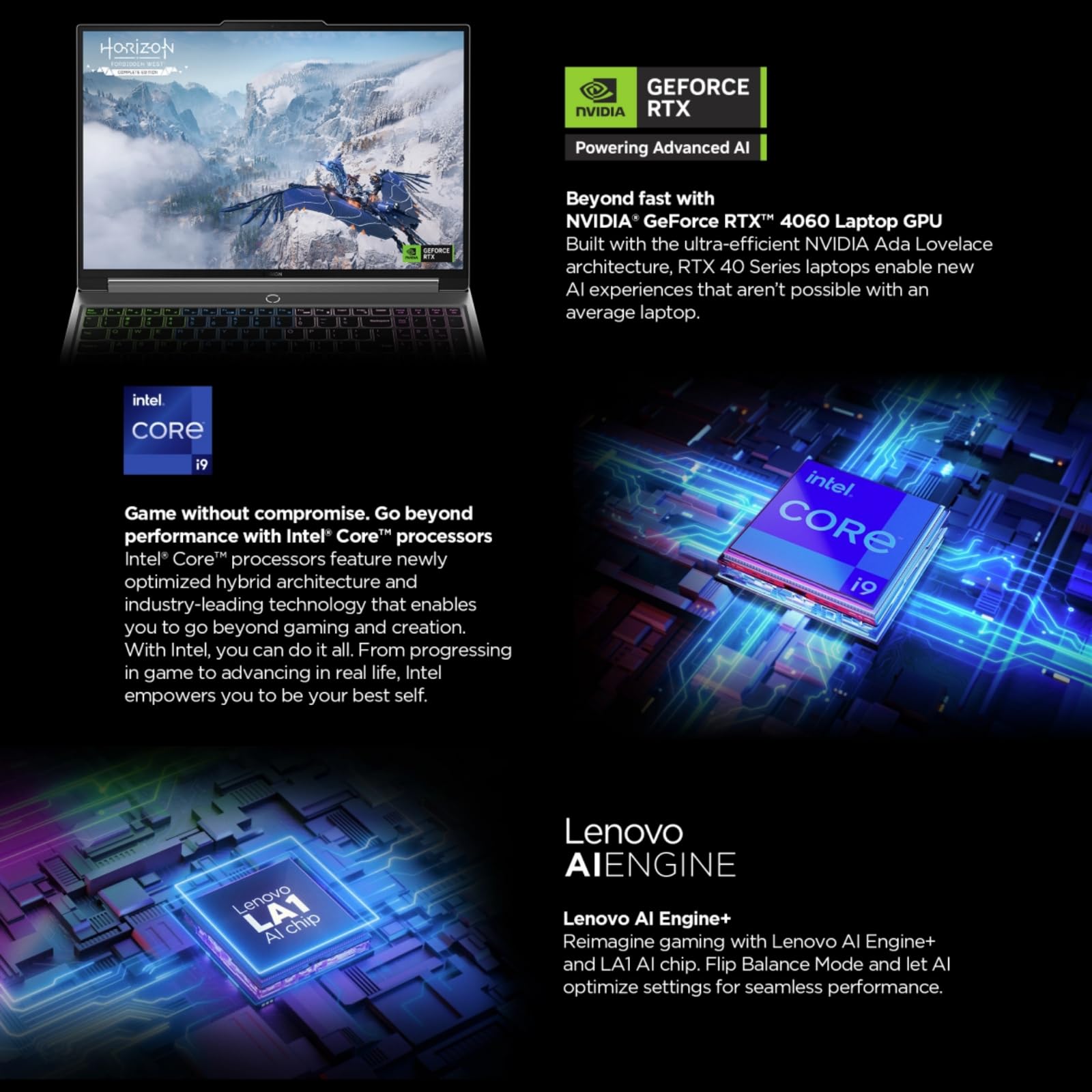 Amazon.com: Lenovo Legion 5i Gaming Laptop, NVIDIA RTX 4060, Intel