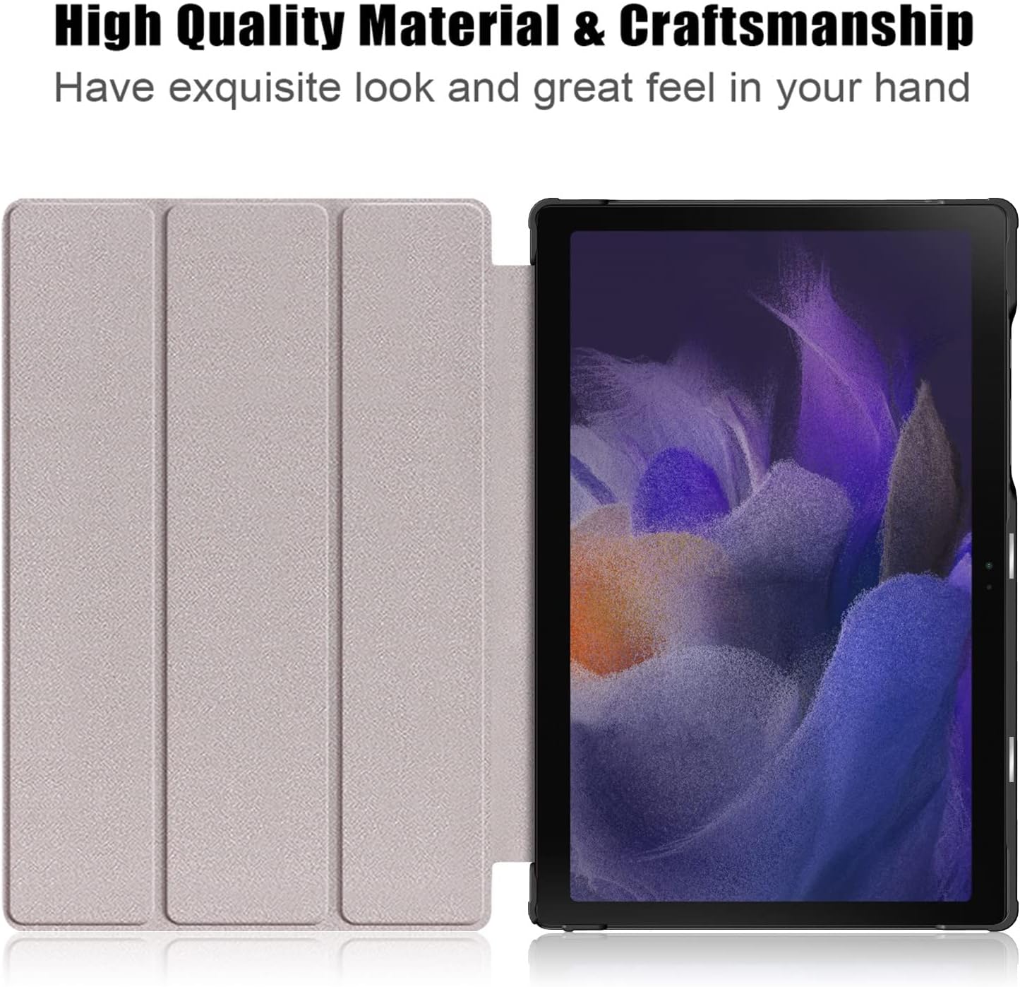 SZHAIYU Tablet Cover for Samsung Galaxy Tab A8 10.5 2021 Case, Premium Leather Slim Lightweight with Auto Sleep/Wake up Hard Trifold Stand Cover (SM-X200 SM-X205) (HD)