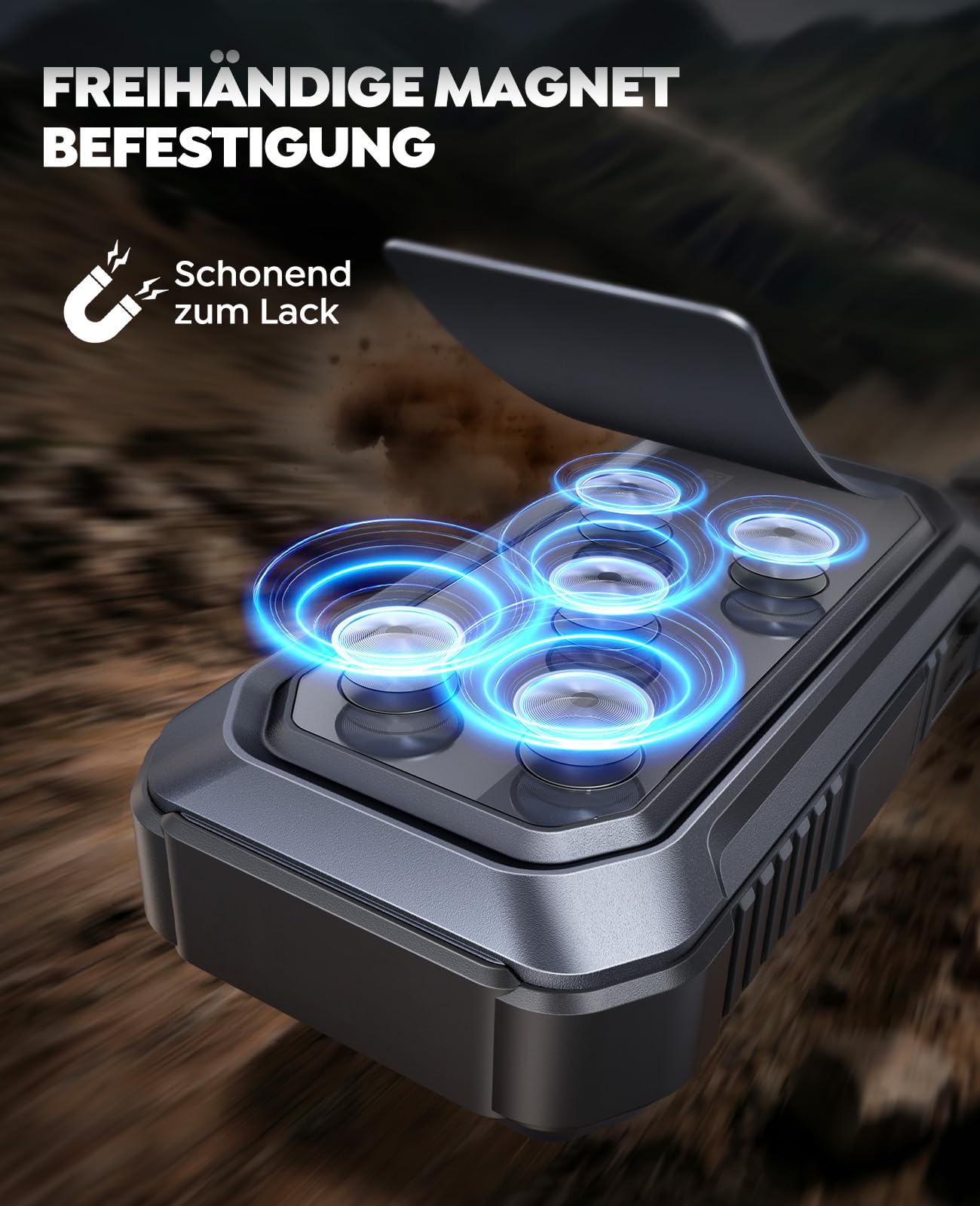 TREKURE Starthilfe Powerbank für PKW 7000A, Auto Starthilfe Powerbank für bis zu 9L Benzin & 6,5L Diesel, Starter Powerbank mit Zwangsstart, Magnetische Frontfläche, 4-in-1 LED Arbeitslicht