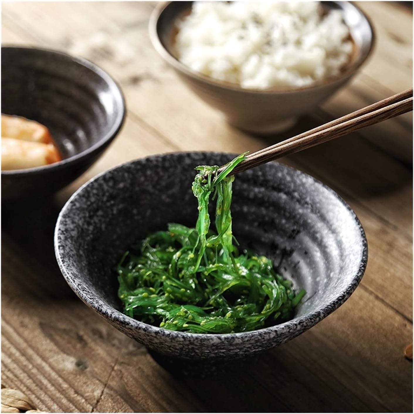 Rice Bowls Tableware Bowl Home Rice Bowl Ceramic Bowl 8 Inch Large Ramen Bowl 4.5 Inch Rice Bowl ceramic bowl(6)