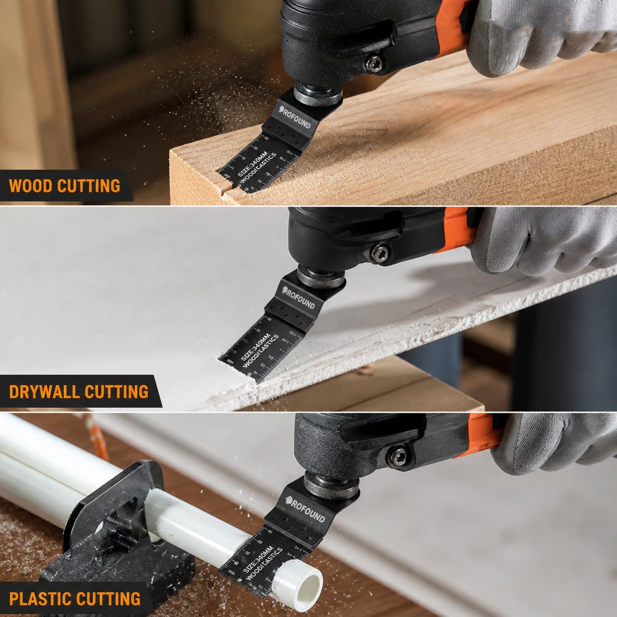 60 lame oscillanti universali, in titanio, per legno, plastica, metallo, kit di attrezzi multiuso a sgancio rapido, adatte per DeWalt, Ryobi, Milwaukee, Rockwell, Fein, Makita