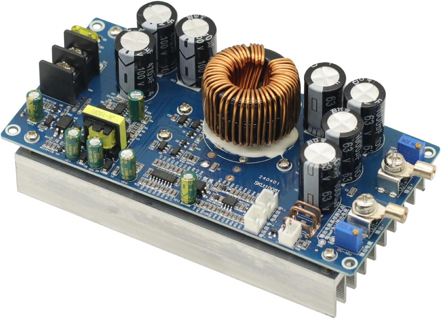 800W High Power DC-DC Buck Converter Step-Down Power Supply in 20-70V Out 2.5-58V 30A 800W