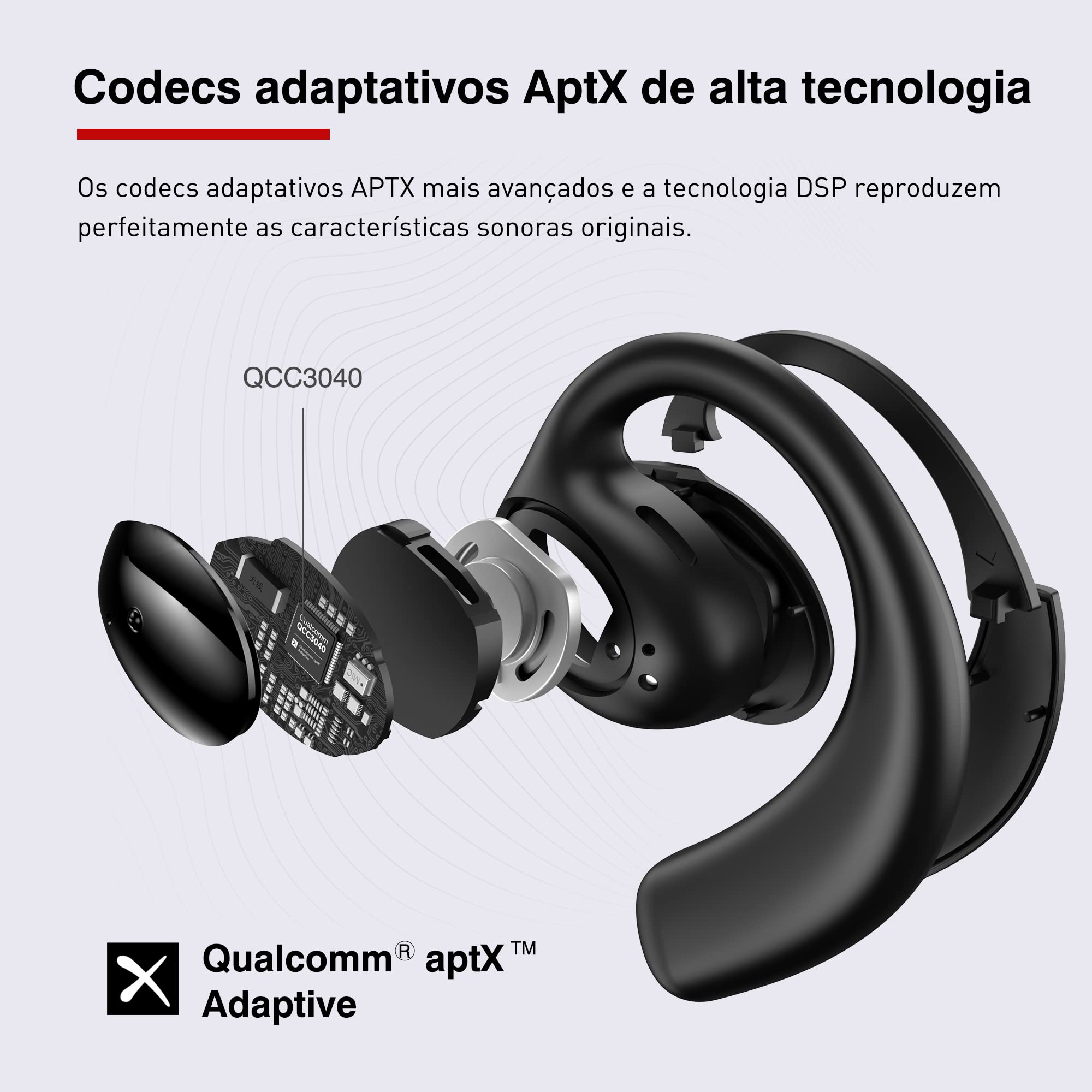 TRANYA X3 オープンイヤー ワイヤレスイヤホン Tranya X3 Fone de Ouvido Open Ear Bluetooth,Qualcomm QCC3040