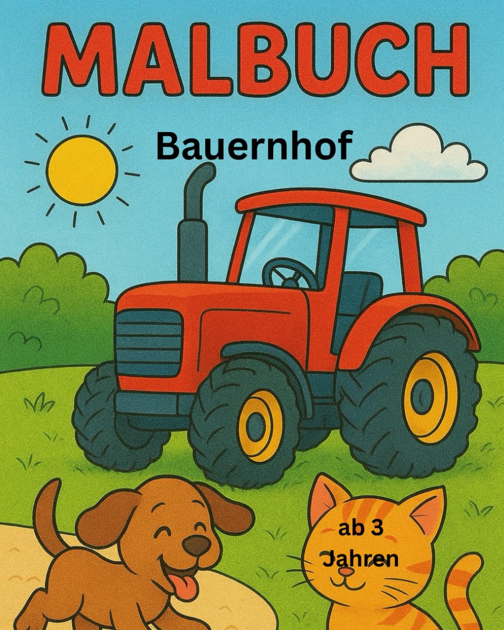 Malbuch: Bauernhof