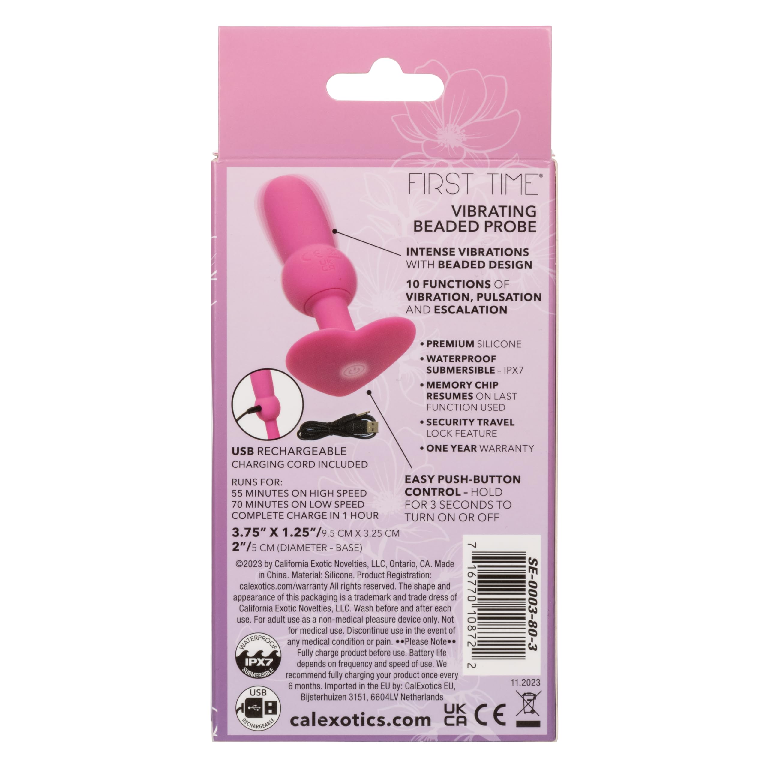 Amazon.com: CalExotics First Time Vibrating Butt Plug Beaded Probe, 10 Modes Rechargeable Waterproof Silicone Anal Vibrator with Memory Chip and Travle Lock Features - SE-0003-80-3 : Health & Household Amazon.com: CalExotics First Time Vibrating Butt Plug Beaded Probe, 10 Modes Rechargeable Waterproof Silicone Anal Vibrator with Memory Chip and Travle Lock Features - SE-0003-80-3 : Health & Household