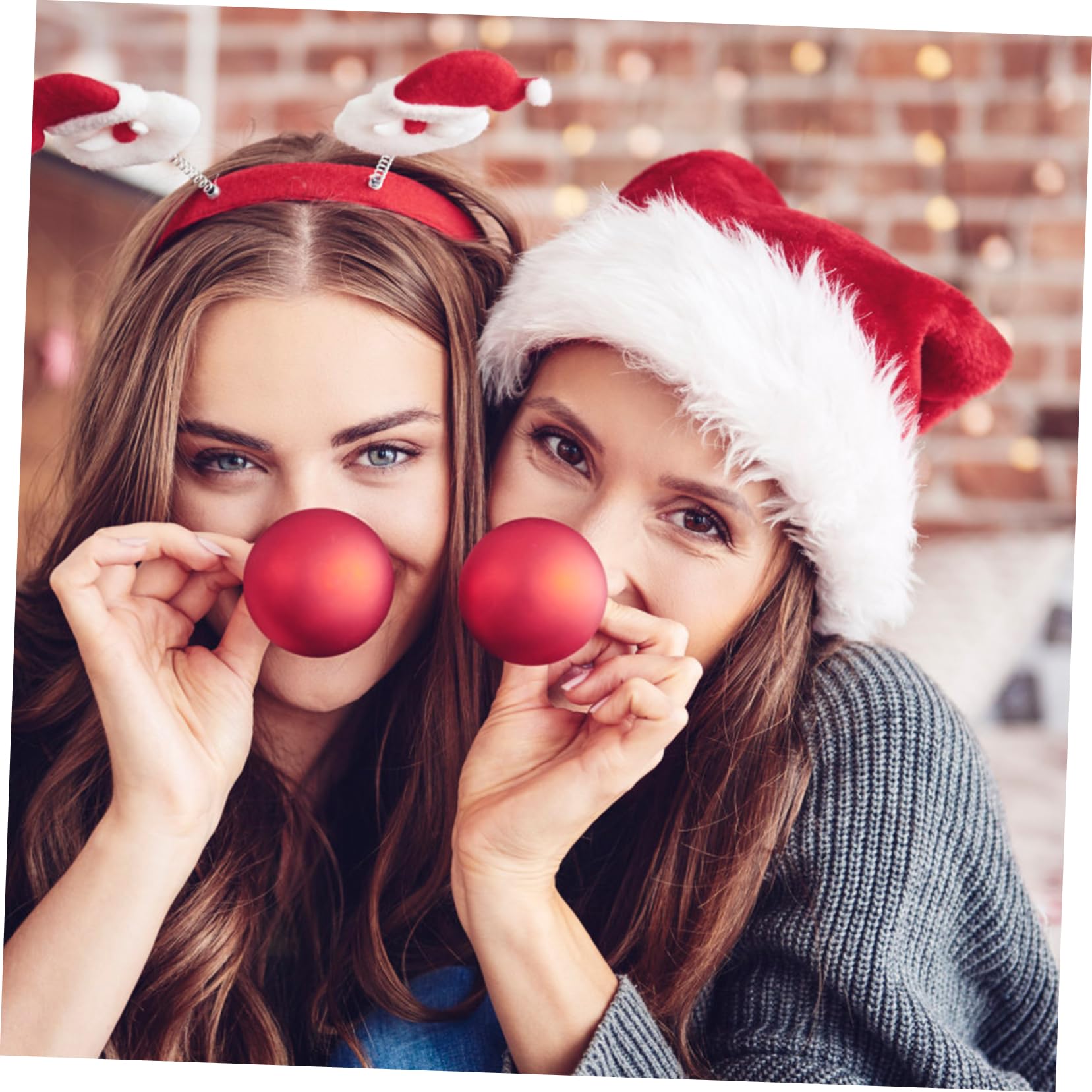 4piezas Sombreros Navideños De Fiesta Gorro De Papá Noel y Accesorios Para Disfraces y Celebraciones De Navidad
