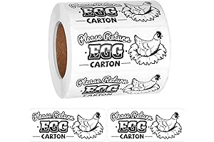 500 PCS Egg Labels for Farm Fresh Farm Supplies