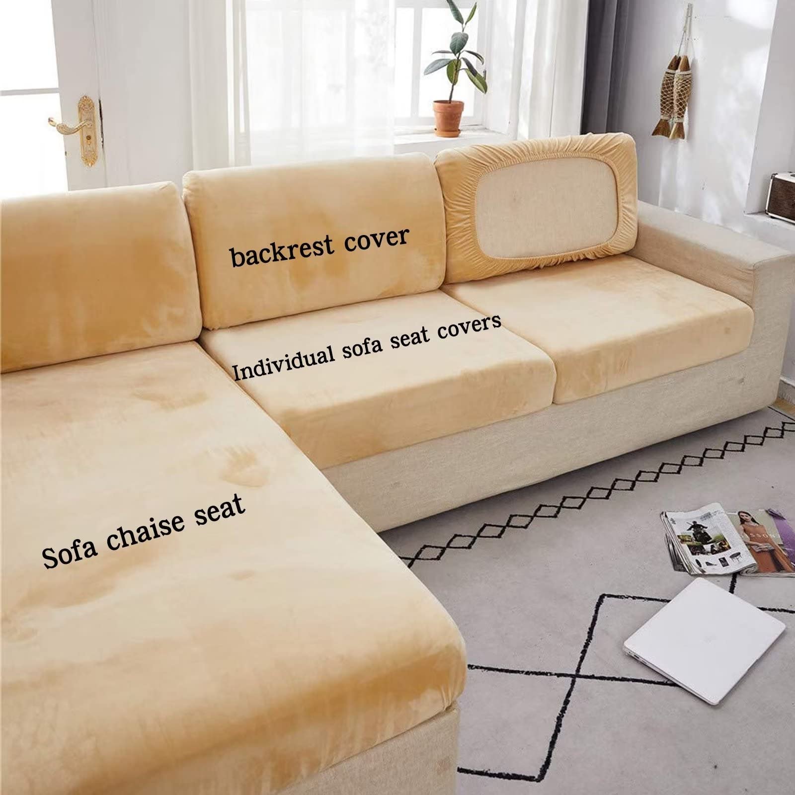 Housse de coussin de canapé pour protéger des poils de chiens et chats