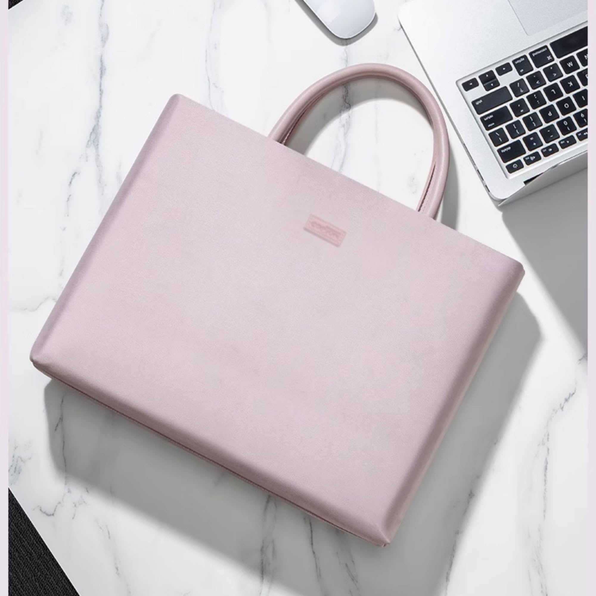 Torba biurowa na laptopa, torba użytkowa o dużej pojemności do pracy/podróży/uniwersytetu/na co dzień teczka (niebieska)