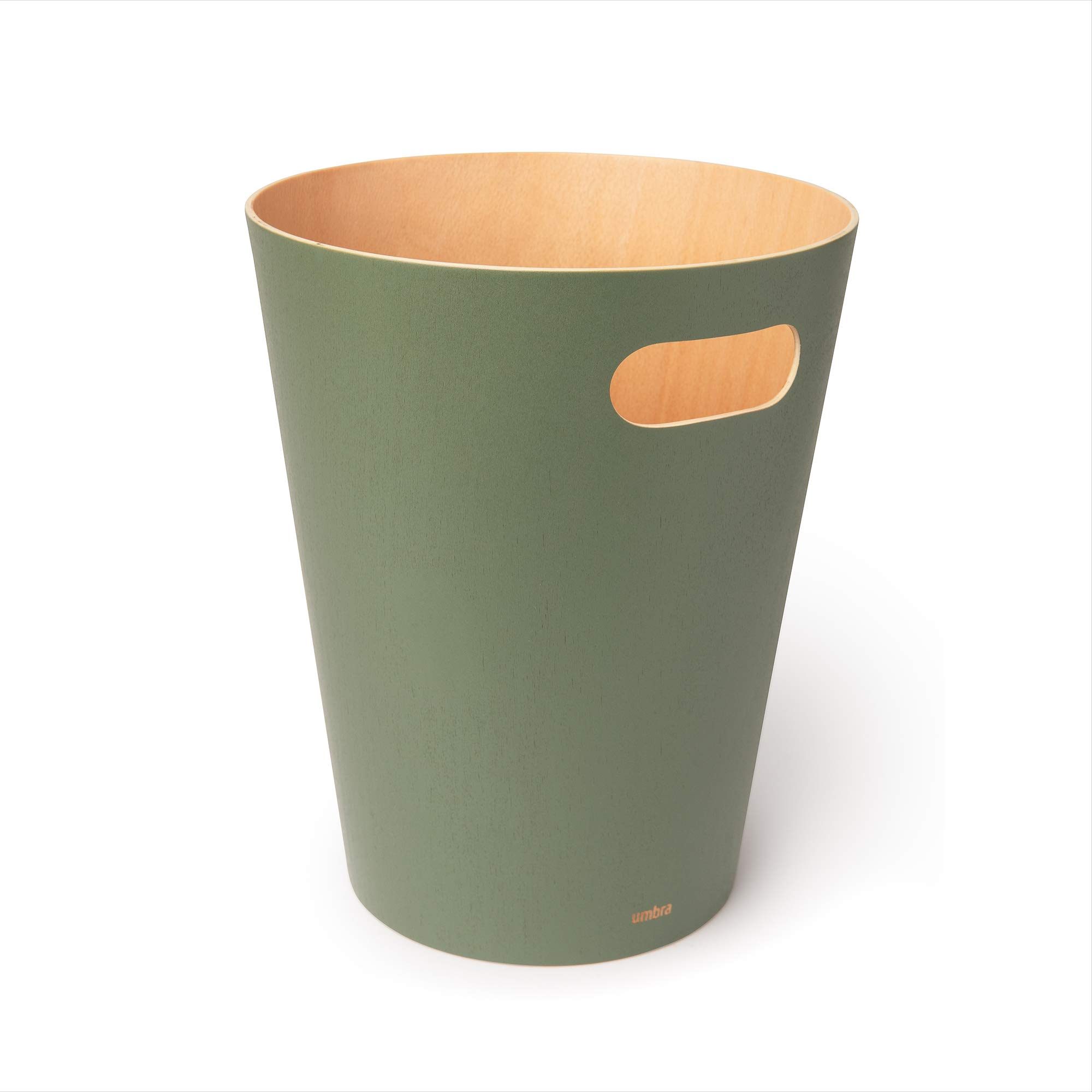 Umbra Woodrow Waste Can, Olive-image-11