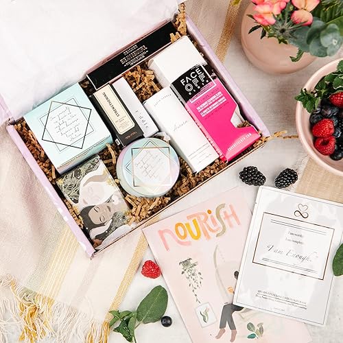 Miniatura 2 de Therabox Nourish - Caja de cuidado personal  Set de regalo de relajación para mujeres con 8 elementos esenciales para mejorar el bienestar y la