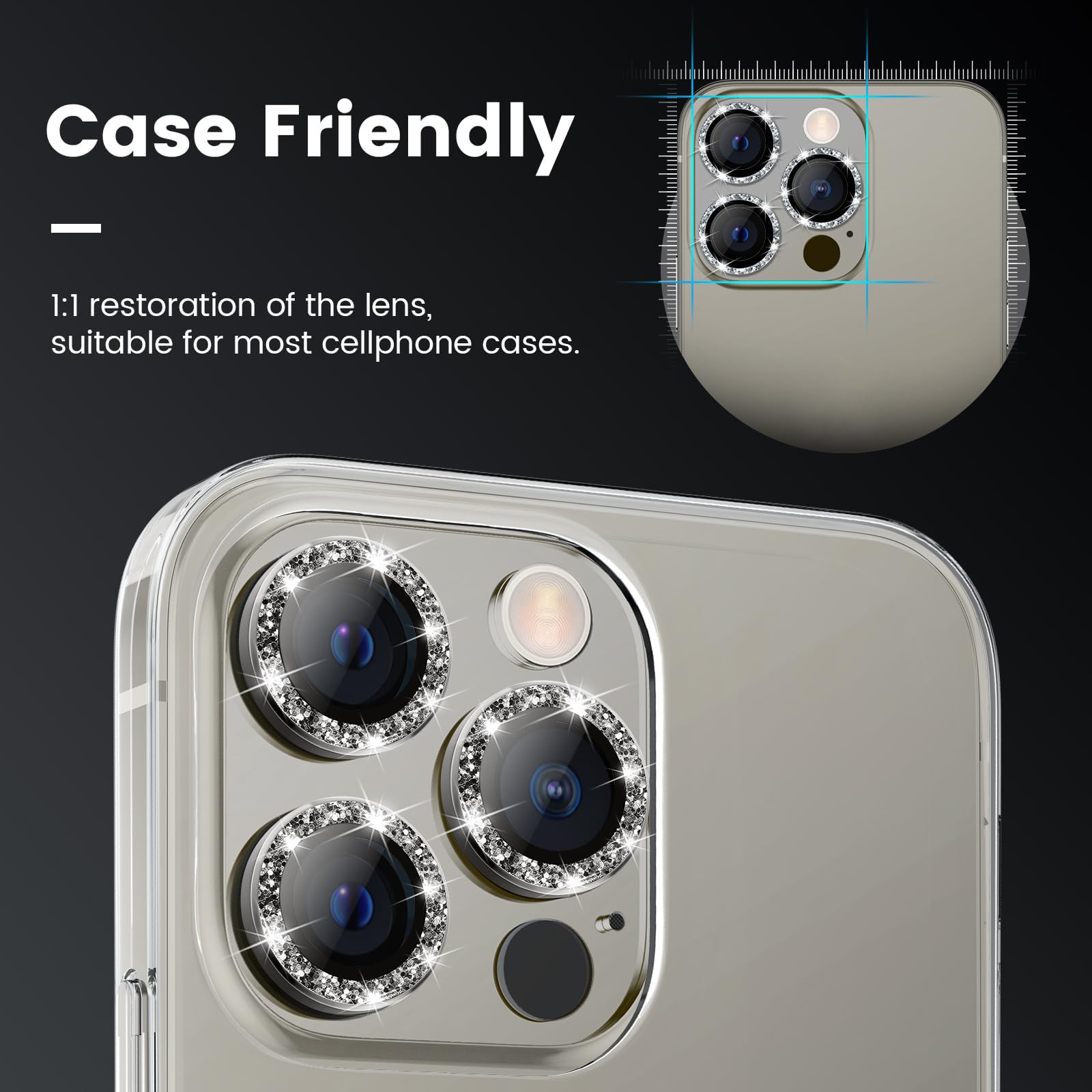 Vetro Temperato Ultra Trasparente 6 In 1 Per IPhone 17 16 15 14 Pro Max