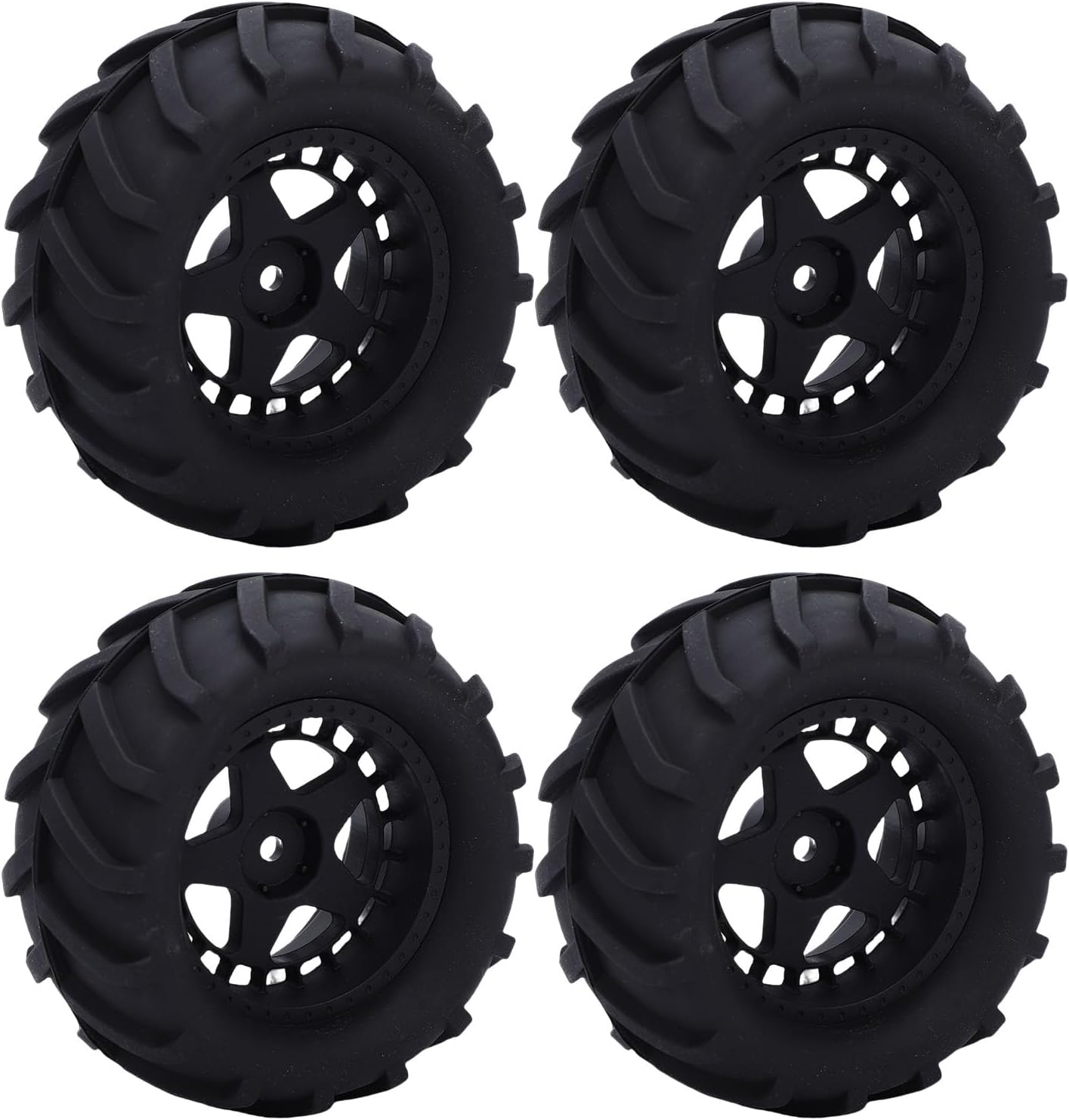 Generic RC Car Tires Durable Wheels for 1/14 1/16 RC Truck with Paddles for Snow Sand Rubber Plastic for HSP 94186 16208 Hobbyists