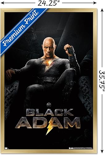 Miniatura 44 de Trends International DC Comics Movie Black Adam - Póster de pared de una hoja Versión enmarcada Barnwood