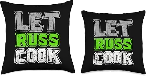 Miniatura 3 de American Football Quarterback QB Fan Designs Let Russ Cook QB Seattle - Almohada de regalo para fanáticos del fútbol americano, 16 x 16 pulgadas,