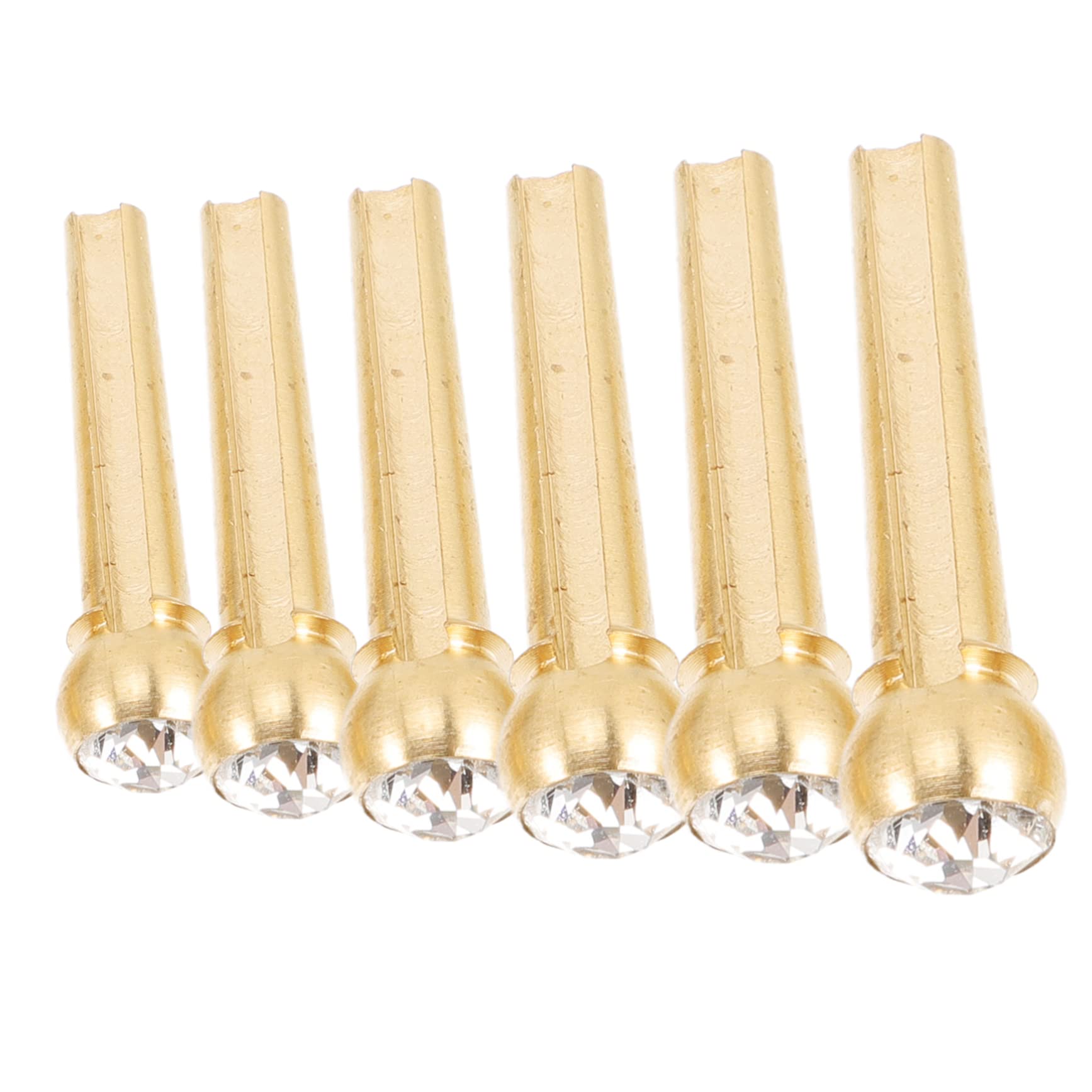 LIFKOME 6pcs Guitar Bridge Pins Durable String Fixing Supply for Acoustic Folk Guitars Easy to Use Lightweight Smooth Finish for Seamless Tuning Experience