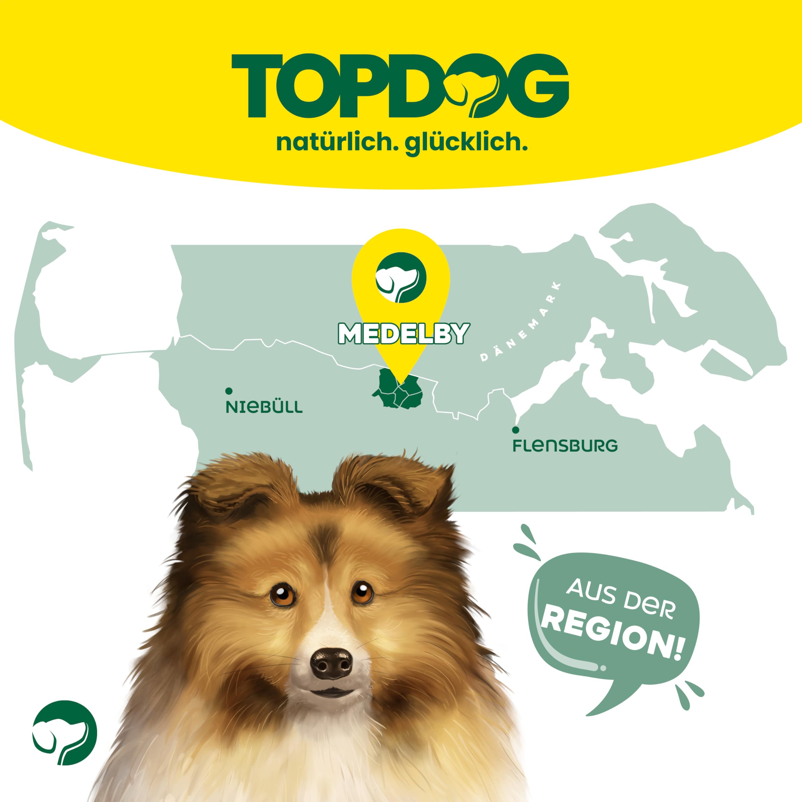 Topdog Trainingsleckerli Rinderlunge für Hunde getrocknet 20 x 70g - Kleine Rinderlungenwürfel für Hunde - 100% natürlich, hergestellt in Schleswig-Holstein und fettarm