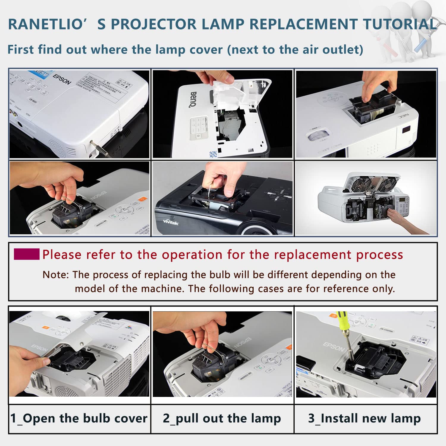 Ersatzlampe V13H010L89, kompatibel mit Epson ELPLP89 EH-TW9300 TW9400 EH-TW7400 EH-TW9400w EH-TW9300W EH-TW7300 TW8300W TW8400W Heimkino 4010 4040 H710C H714C Projektorlampe mit Gehäuse