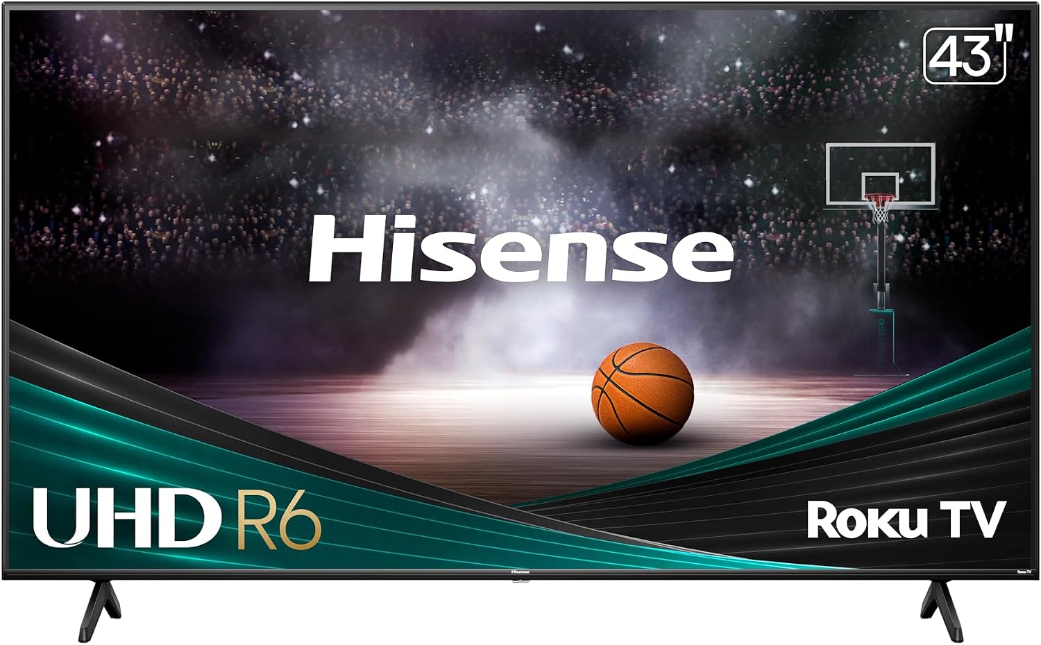 43-Inch Class R6 Series 4K UHD Smart Roku TV with Alexa Compatibility, Dolby Vision HDR, DTS Studio Sound, Game Mode (43R6G)