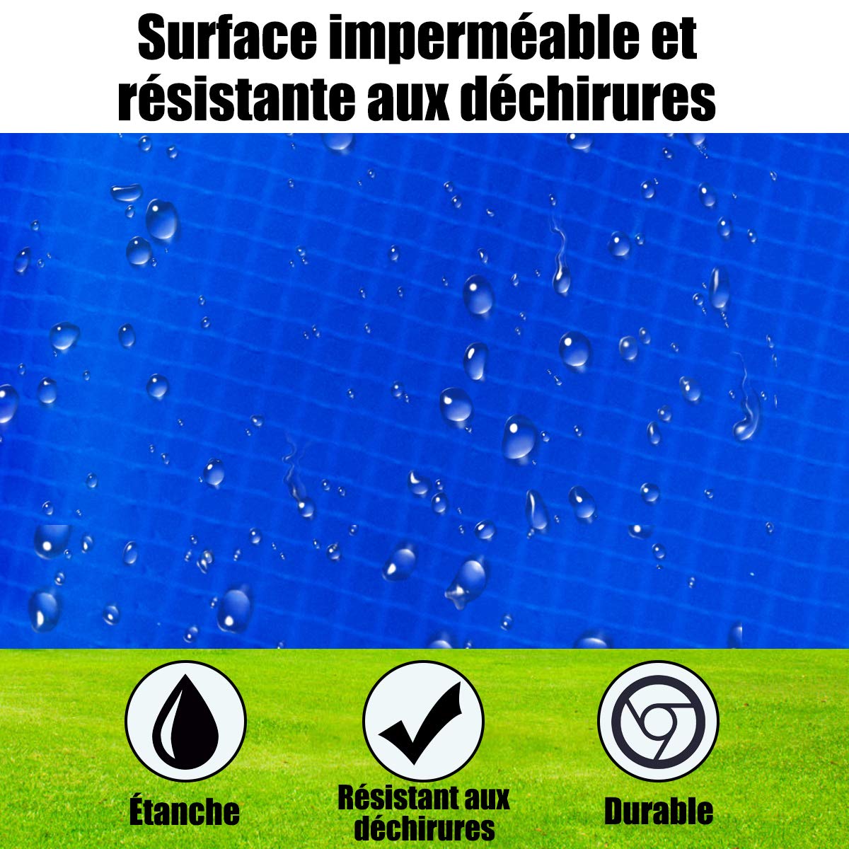 PRELGOSP Mini Coussin Protection Trampoline, 81 91 96 101 Cm Contour Trampoline, Imperméable Bache Résistant Aux UV Protection Trampoline Pour Trampoline Rond 6 Trous,Jaune,40 Inch/101 Cm