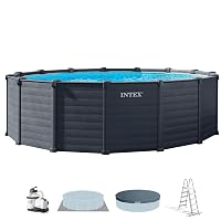 Intex 26384 Piscina Fuori Terra Graphite Panel, Grigio Grafite