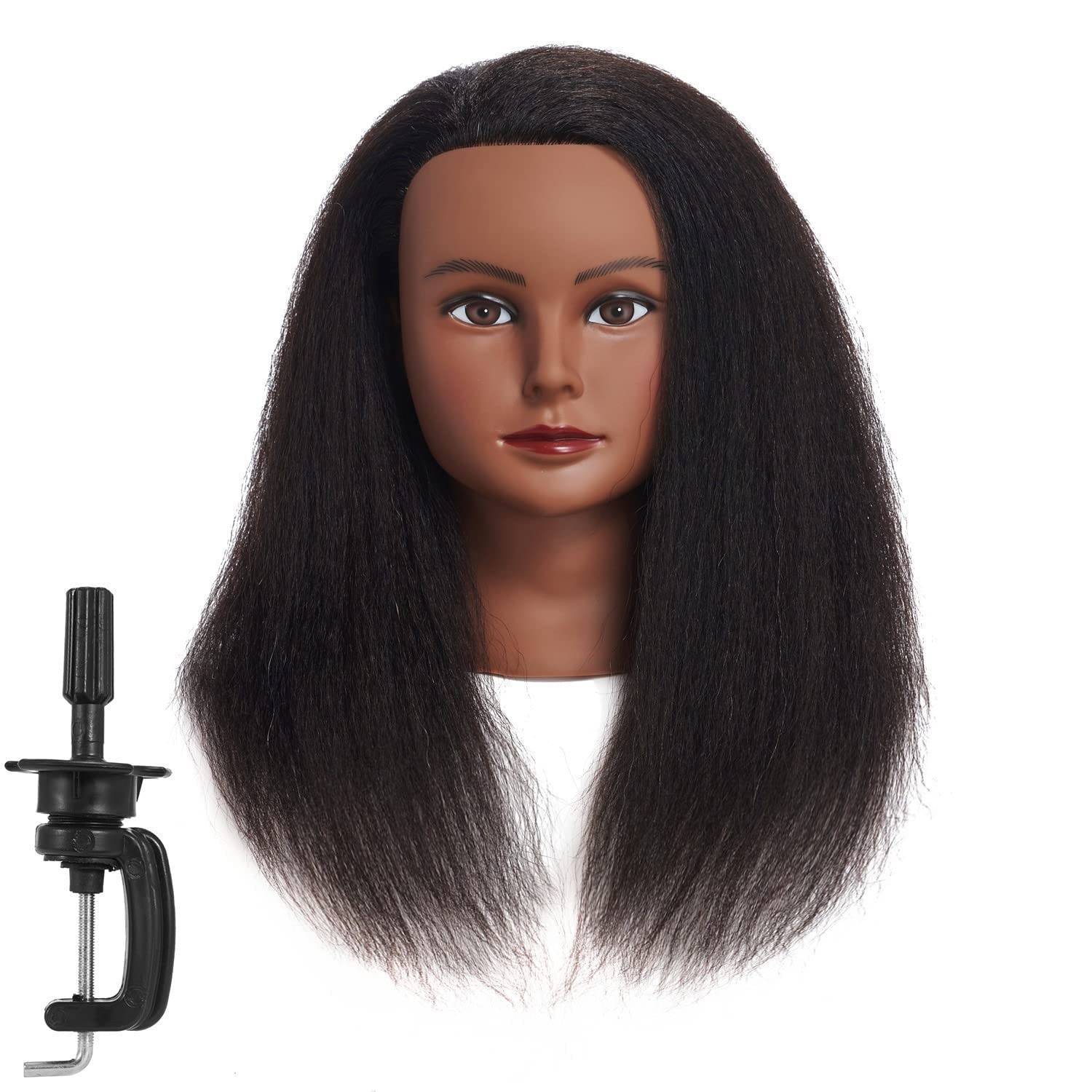 Traininghead 100 Real Hair Mannequin Head Training Head Cosmetology Doll Head