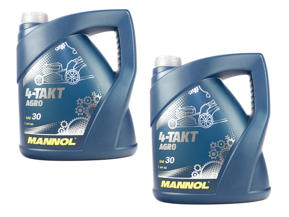 Motoröl Motor Öl für 4-Takt Traktoren Rasenmäher Agro SAE 30 MANNOL API SG 2 X 4 Liter