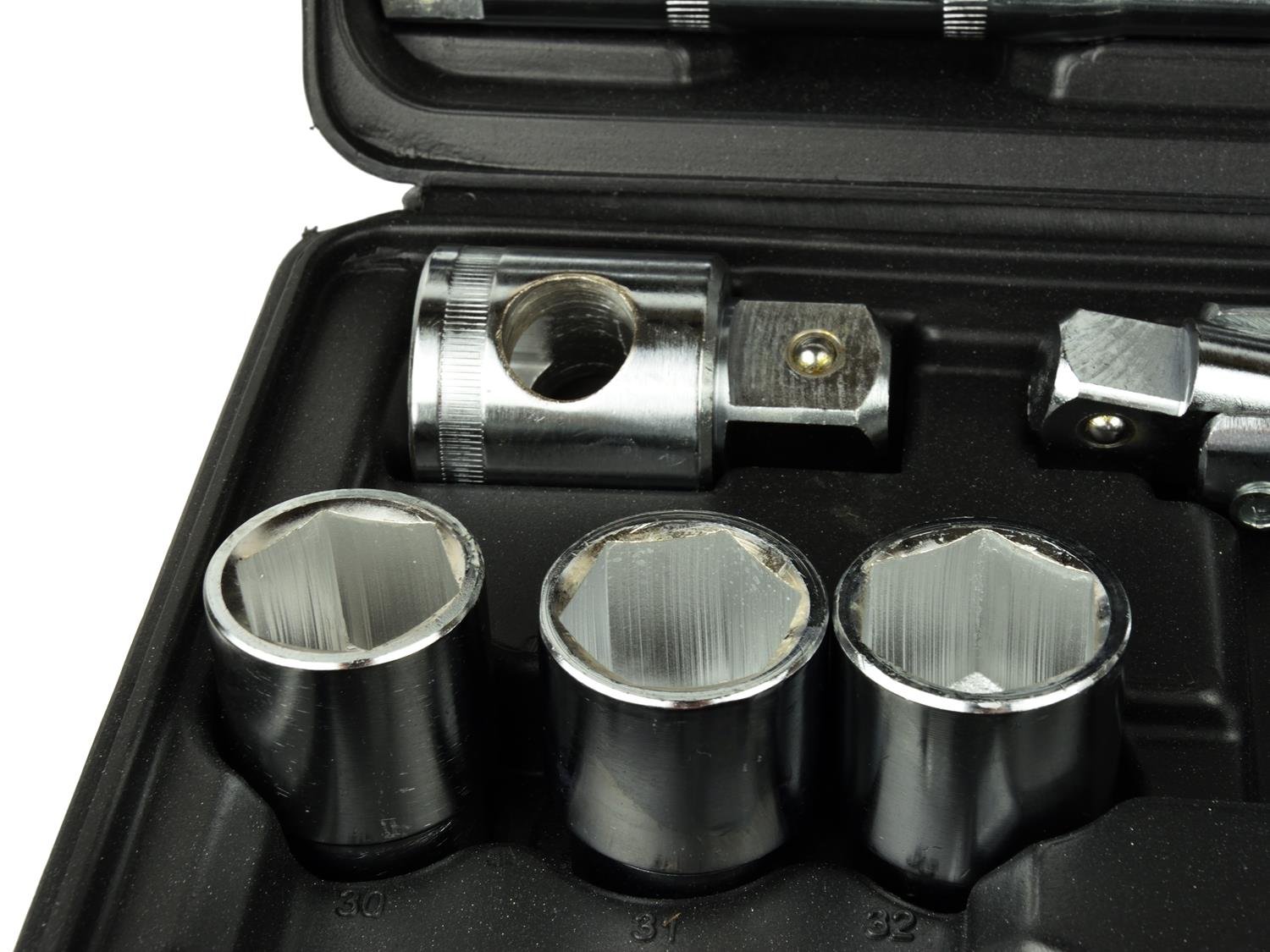Geko G10115 - Set di chiavi a bussola a 6 punte, attacco 1/2", 21-65 mm, multicolore