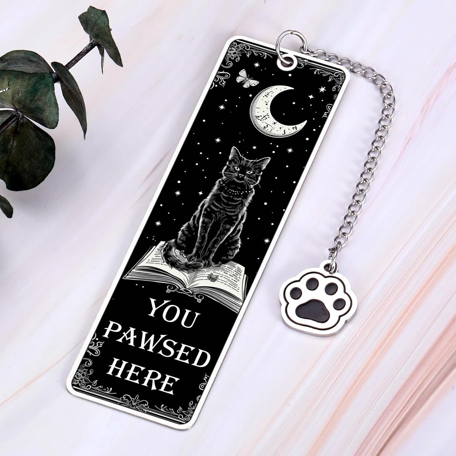 Cat Bookmark for Book Lovers Gifts Valentines Day Birthday Book Accessories Bookish Gifts for Her Him Women Men Reading Lovers Metal Bookmark for Reading Women Reader, Cat Themed Gift - Image 6