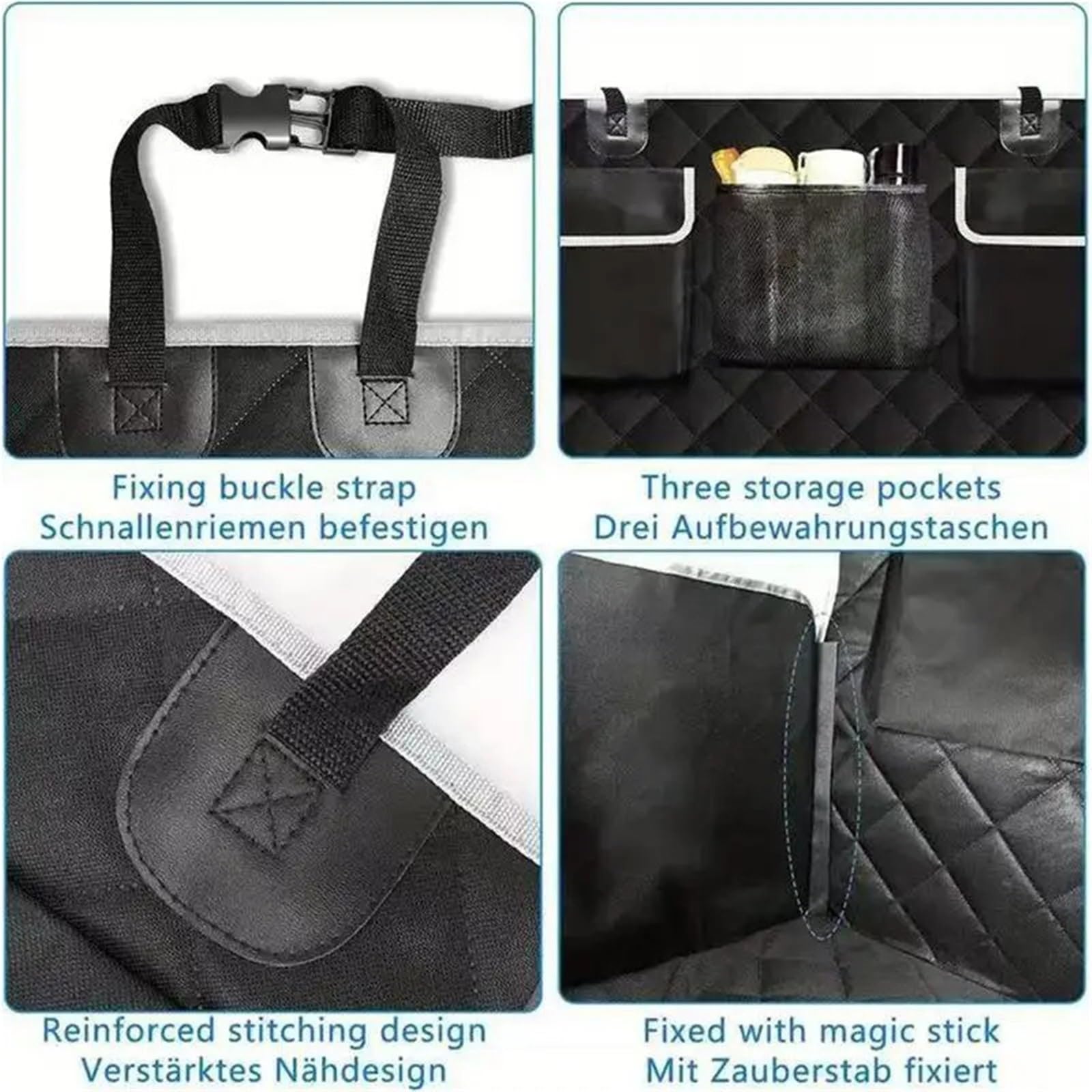 Funda de Alfombra para Maletero de Tela Oxford Gruesa, Impermeable, Antideslizante, Resistente al Desgaste, cojín para Perro